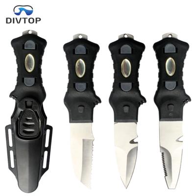 China For 2020 OEM Dive Knife Blunt Sharp Tip Diving Stainless Steel, Fixed Line Cutter Diving Blade Equipment. for sale