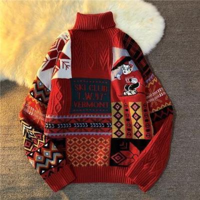 China Wholesale Custom Holiday Anti-pilling Knit Custom Christmas Sweater Mens Jumper Men Ugly Winter Sweater Christmas Sweater O Neck Sweater for sale