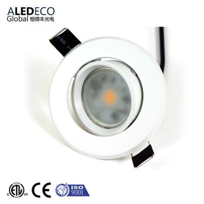 China Modern 12V 24V 4W COB Indoor Or Outdoor Recessed Light Gimbal Swivel LED Downlight For Display Cabinet for sale