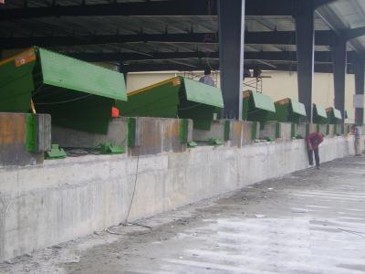 China Rampas hidráulicas estacionárias do carro do Leveler de doca da carga do CE para elétrico do recipiente posto à venda