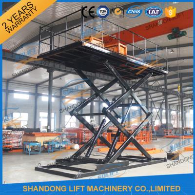 China 2.5T Inground Hydraulic Car Lift 5M Garage Fixed Scissor Car Lift CE TUV SGS for sale