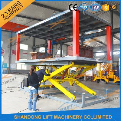 China 3T 2.5M Double Deck Car Parking System , high strength Manganese Steel Car Parking Lift for sale