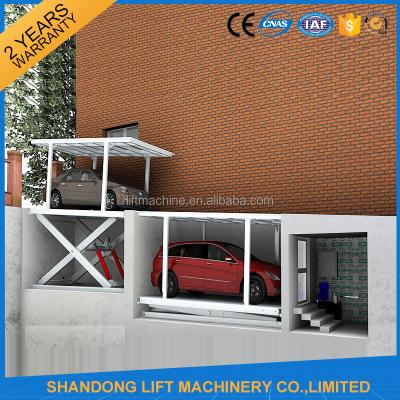 China PLC Control Hydraulic Scissor Car Lift Q235 Steel Lifting Speed 3-4m/Min for sale