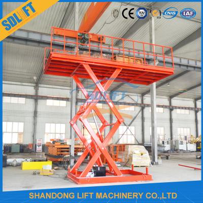 China 3tons 5m Hydraulic Car Lift Table Steel Scissor Car Lift Platform for sale