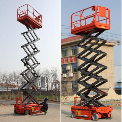 China 14m 12m 10m 8m 6m Batterij Electric Man Lift Zelfrijdende schaar Lift voor luchtwerk Te koop