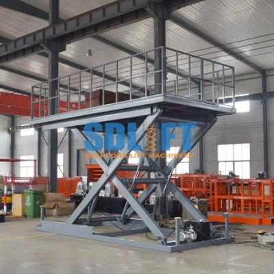 China Heavy Duty Hydraulic Scissor Car Lift Table For Home Garage Car Parking Lifting for sale