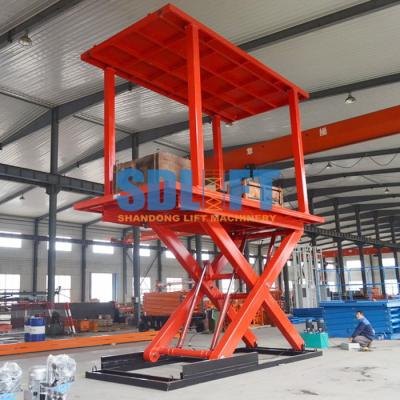 China 3T 3M Double Deck Hydraulic Scissor Auto-Aufzug für Hauptgaragen zu verkaufen