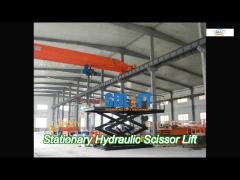 stationary scissor lift platforms for cargo warehouse