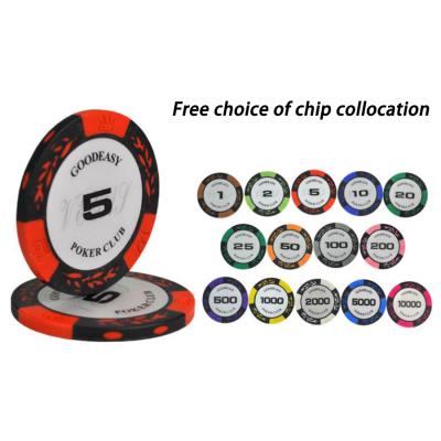 China Factory Sale ABS Ceramic Poker Chip Clay Casino Hot Tags Custom Poker Chip for sale