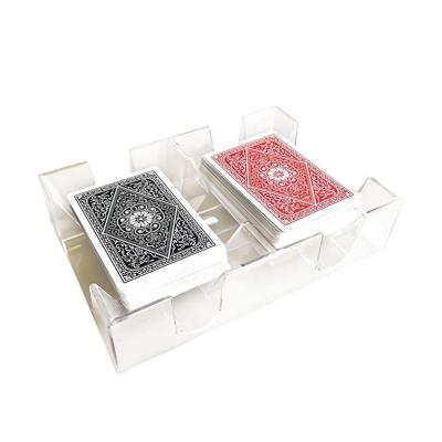 China Family entertainment 2 deck canasta rotating game card Tray Revolving Playing Card Tray /Holder for sale