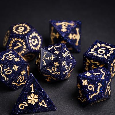 China DND D20 Games Die Cut Blue San Polyhedron D&D Dies Cut For Dragons Dungeons And Pathfinder RPG MTG for sale