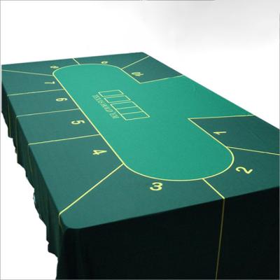 China Custom Pile Pile Based Poker Table Mat Smooth Surface Poker Mat Table Cloth On Poker Table for sale