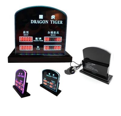 China Electronic Baccarat Min-Max Digital Limit Sign Led Manual Operation Electronic Casino Min Max Limit With LED for sale