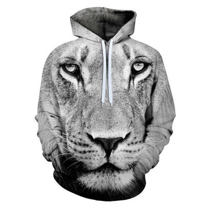 China High quality Anti-wrinkle lion design 3D sublimation hoodie sweaters for sale