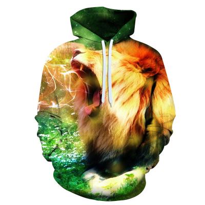 China Anti-wrinkle lion roar 3D model sublimation sweater for sale