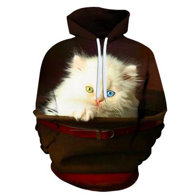 China Anti-wrinkle pupil milk cat small 3D model sublimation sweater for sale