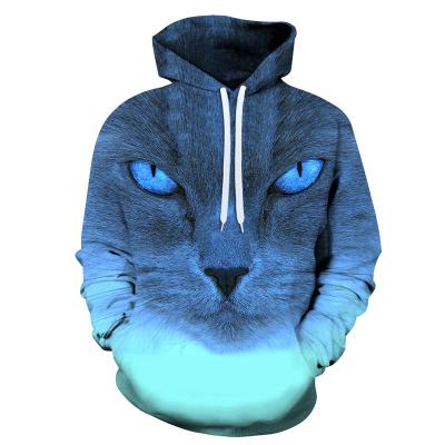 China Anti-wrinkle Fierce Cat 3D Model Sublimation Master Sweater for sale