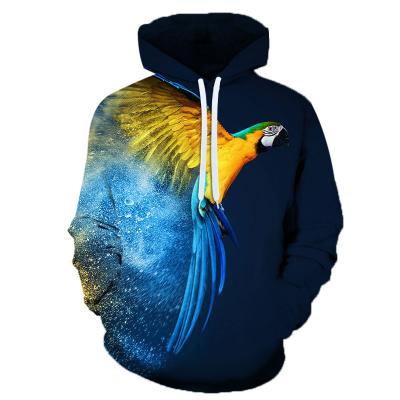 China Anti-pilling Men's Sweater 3D Birds Hoodies for sale