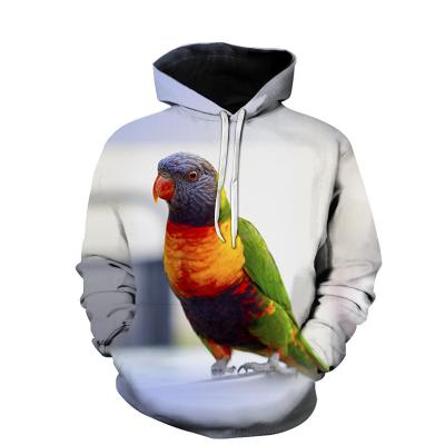 China Anti-pilling Full Hooded Sublimation 3D Sweaters Bird for sale