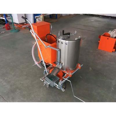 China Hand-push Road Line Marker Dock Thermoplastic Spotting Machine With Glass Bead for sale