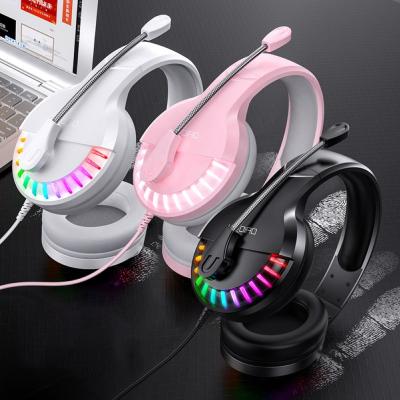 China High Fidelity Sound Quality Q2 Wired Gaming Earphone Led Lightweight 7.1-Channel With Mic Computers Laptops Stereo Sound Noise Canceling Gaming Headset for sale