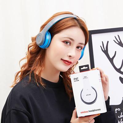 China Quality High Fidelity Call Center Sound Stereo Handsfree Headphones With Microphone P47 Earphone Gamer Earphone PC Gaming Wireless Headset for sale