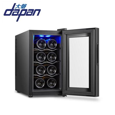 China Hotel 8 16 Bottle Semiconductor Peltier Cabinet Thermoelectric Semiconductor Fridge Mini Electric Wine Cooler for sale