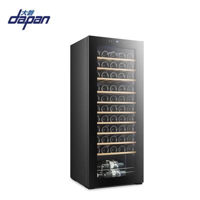 China Hotel Wholesale OEM Digital Electronic Wine Fridge Refrigerator Led Light Wire Shelf/Wooden Shelf Compressor Wine Cooler for sale