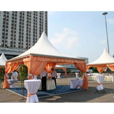 China Outdoor event movable 3x3 4x4 5x5 and 6x6m easy up strong structure pagoda tent exhibition booth for outdoor event show for sale