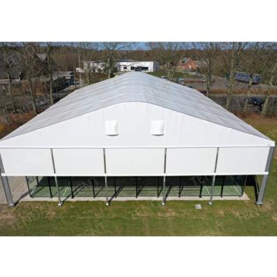 China Sport court cover Aluminium strong structure permanent sport court shading padel court tent PVC marquee tennis court tent supplier Guangzhou for sale