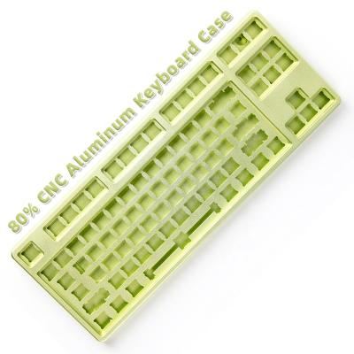 China Hong Cheng Dongguan Mfg Aluminum 80% Aluminum Mechanical Keyboard 87 Main Case for sale