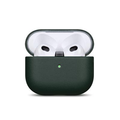 China Fashionable Fashion Case Genuine Leather Protective Cover For Apple AirPods 3 Support Radio Charging Case for sale