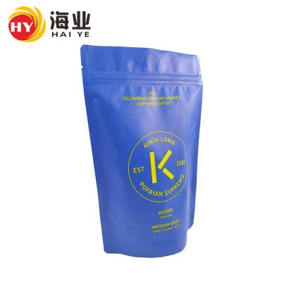 China High Quality 250g Food Coffee Bag Stand Up Coffee Packaging Bag Empty Coffee Bag With Zipper for sale