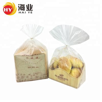 China Custom Printed Barrier Toast Bag Plastic Toast Bag OPP Square Bottom Bread Bag For Toast for sale