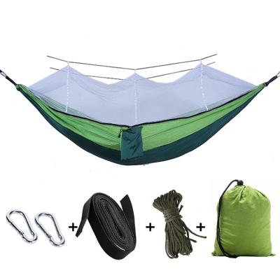 China Modern Outdoor Parachute Hammock Tent Light Travel Bed Mosquito Net Double Camping Hammock for sale