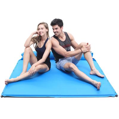 China Outdoor Automatic Inflatable Rise Outdoor Camping Travel Air Mattress Person Tent Mat Household Thickening Portable 3 Person Moisture-proof Protective Camping Mat for sale