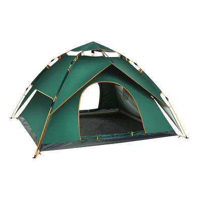 China Straight Tether Type 3-4 Person Tent Camping , Waterproof Construction Tent Snap Double For 4 Seasons for sale