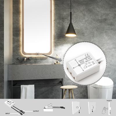 China Smart Sensor Can Penetrate Wood Within 4cm LED Bathroom Mirror Lamp Switch Thickness 30-40mm Touch On/Off Wood Switch for sale