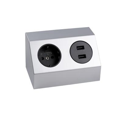 China Hot Sale Socket With Multi Usb Socket For Furniture Cabinet Bathroom Power Box 126.5*76*76mm for sale