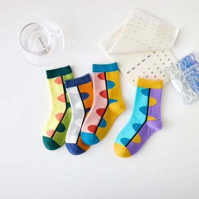 China Colorful Fancy School Socks Girls Tube Autumn Winter Baby Socks Girl Crazy Cotton Sporty Wholesale Socks for sale