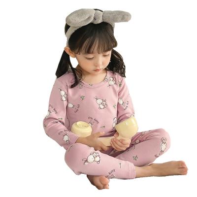 China Hot Selling High Quality Princess Breathable Pajamas Children Sleepwear Girls Cotton Pajamas Cartoon Underwear Children for sale