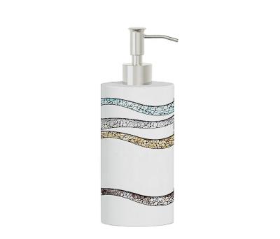 China Sustainable Pattern Resin Lotion Dispenser Mosaic Effects Design for sale