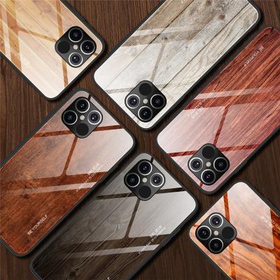 China New Luxury Waterproof Liquid Silicone Wood Grain Phone Case For iPhone 12 mini 11 pro X max XR XS 6 6S 7 8 plus Se 2 2020 Capa Glass Cases for sale