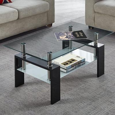 China (Other)Ethiopian modern luxury acrylic glass coffee table adjustable set with storage for sale