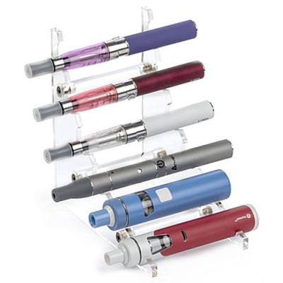 China Acrylic Products Countertop VAPE Display With 6 Notches Acrylic Rack Display for sale