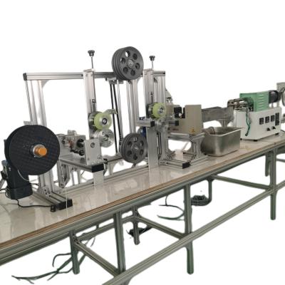 China Wire Filament Production Line Desktop for Laboratory Extruding Machine Extrusoraplastic Straws Machine Lab Mini 3D 300mm 1-2kg/hour for sale