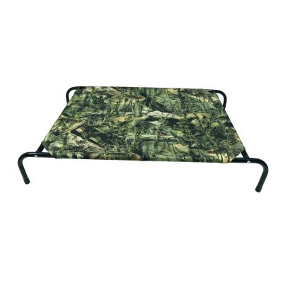 China Medium Large Outdoor Durable Travel Camouflage Pattern Dog Cradle Raised Pet Bed For Indoors Outdoors for sale