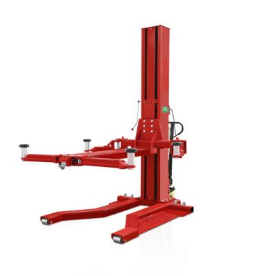 China 30% Prepayment 850kg Mobile Hydraulic Single Post Lift With Customizable Color for sale