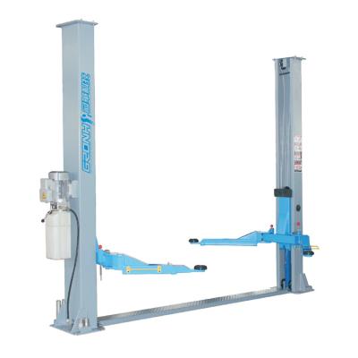 China 30% Asymmetric Design Hydraulic Power Unit Configuration Choking Arm Device CE Certificated 3.2T/4T Floor Plate Two Post Car Lift for sale