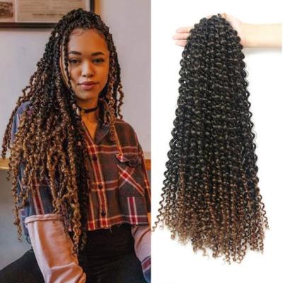 China Best Selling 18 Inch Water Ombre Twist Braids 002 Passion Wave Synthetic Hair Braid for sale